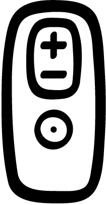 Adjust the volume of your Interton Move hearing aids.
