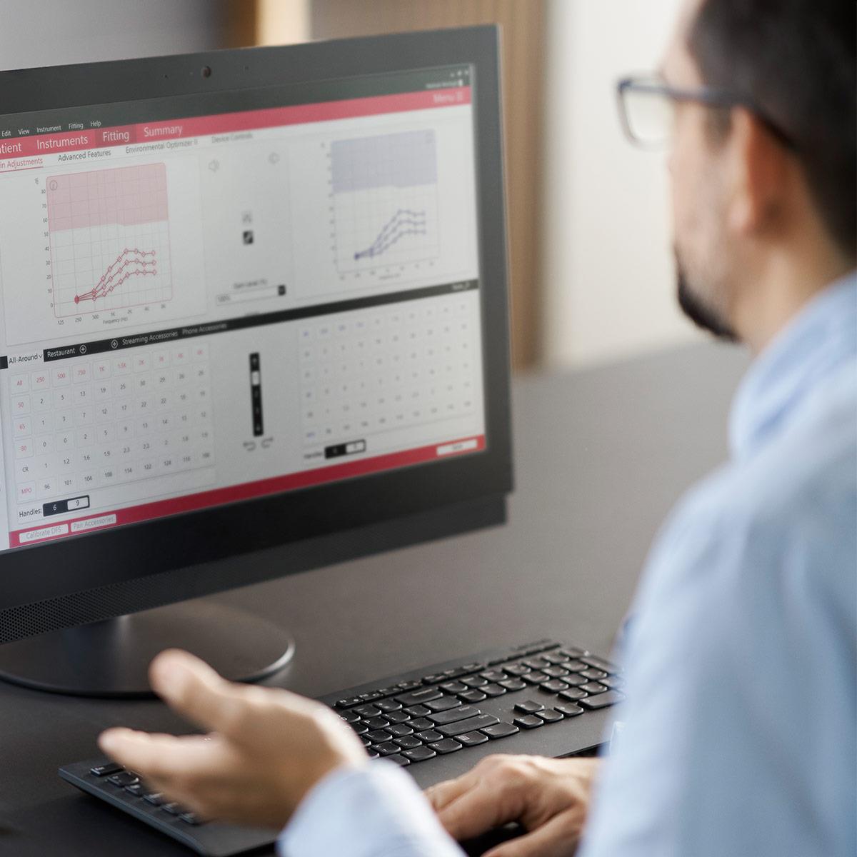 At home hearing assessment function through ReSound Assist Live video appointment to adjust your ReSound ONE hearing aid