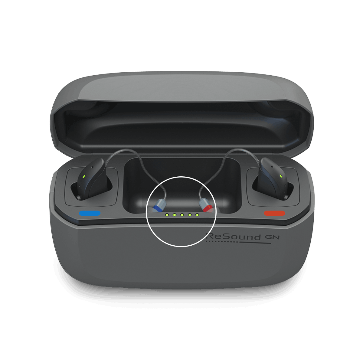 The premium charger of our latest premium hearing aid with the most natural sound quality - ReSound ONE